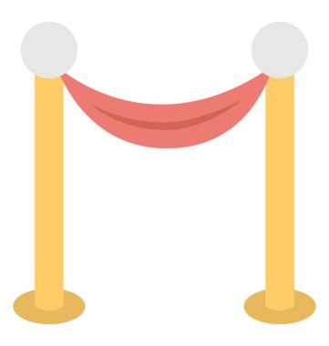  Kırmızı halı vektör simgesi