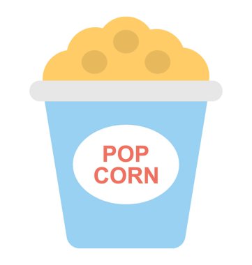  Patlamış mısır vektör simgesi