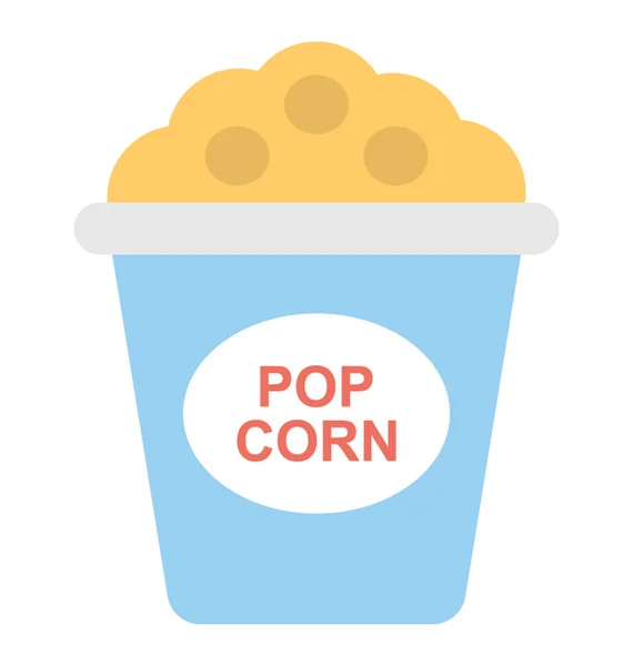 Palomitas de maíz Vector Icono — Vector de stock