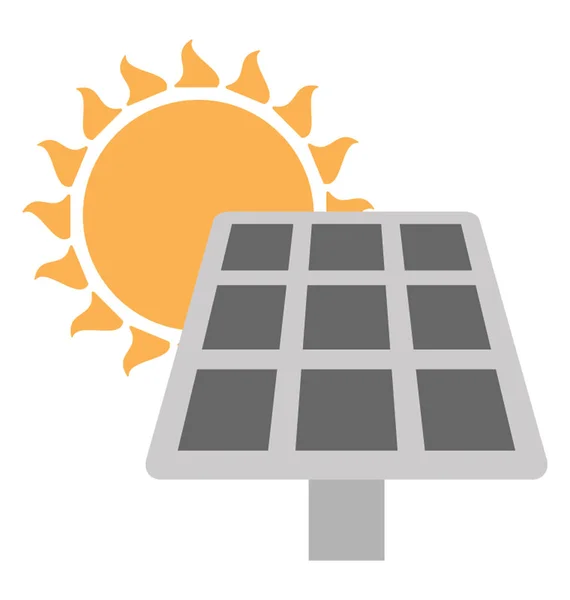 Solar panel vektör simgesi — Stok Vektör