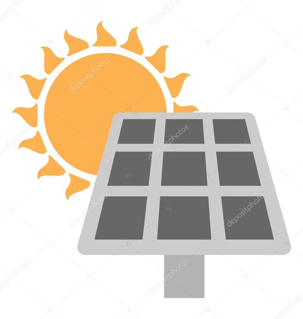  Solar Panel Vector Icon