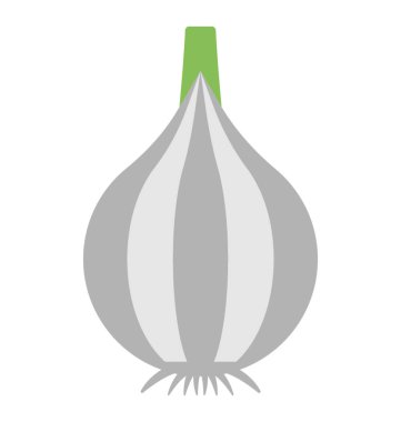  sarımsak vektör simgesi