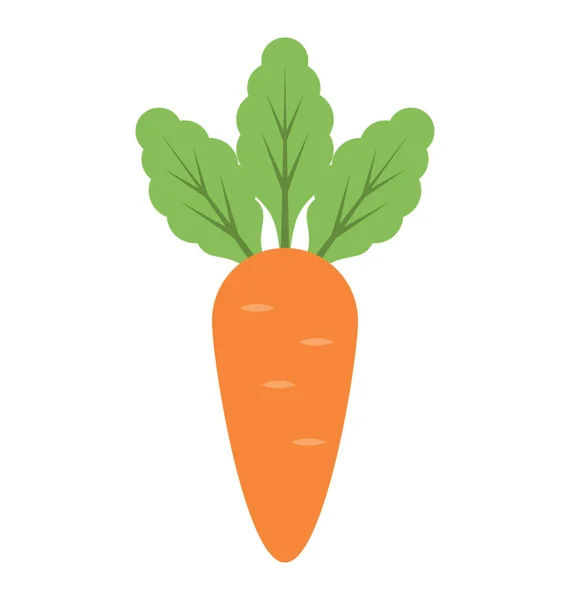 Zanahoria vector icono — Vector de stock