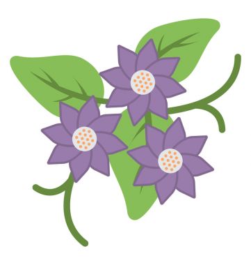  Çiçeği vektör simgesi