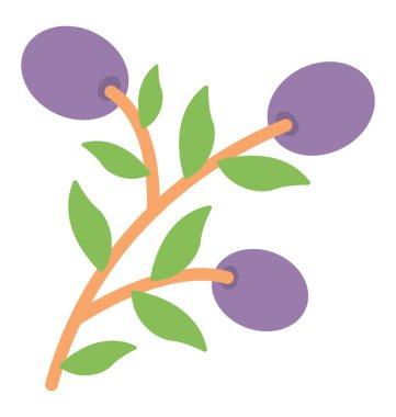  Yaban mersini vektör simgesi