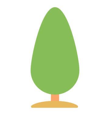  Servi ağacı vektör simgesi