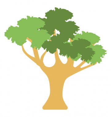  ağaç vektör simgesi