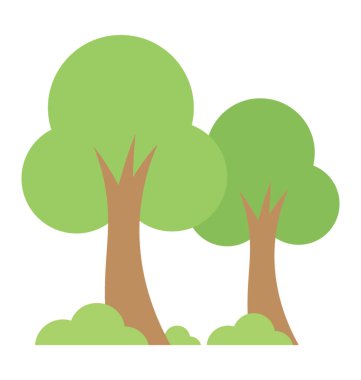  ağaç vektör simgesi