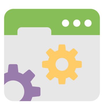 Ayarları vektör simgesi