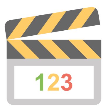  Clapper vektör simgesi