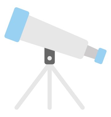  Teleskop vektör simgesi