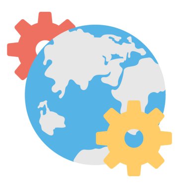  Internet ayarı vektör simgesi