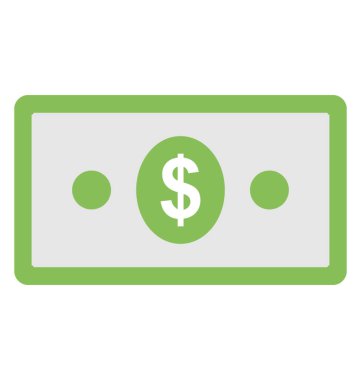  banknot vektör simgesi