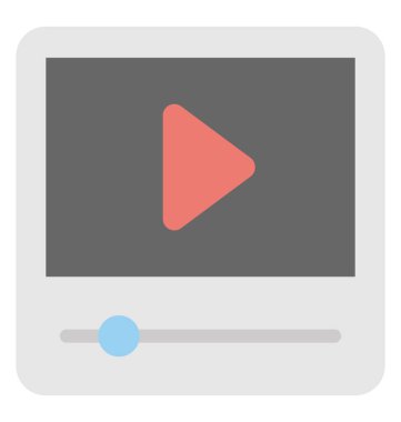  ortam oynatıcı vektör simgesi