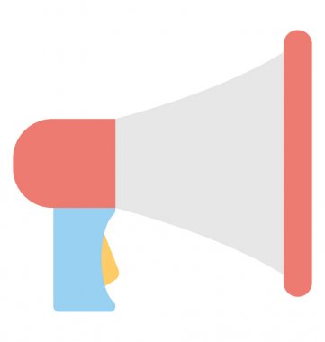  Megafon vektör simgesi