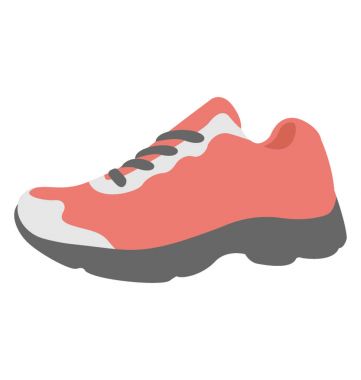 Spor ayakkabı vektör simgesi