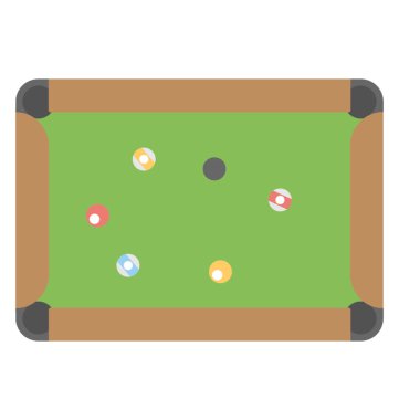  Tablo vektör simge snooker