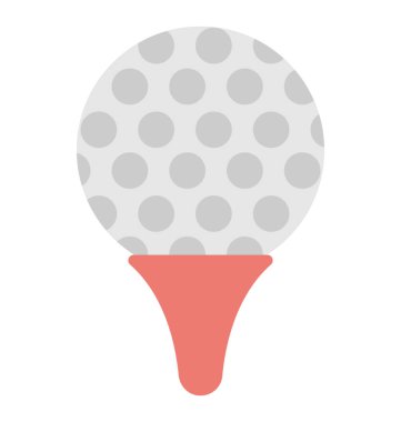  golf topu vektör simgesi