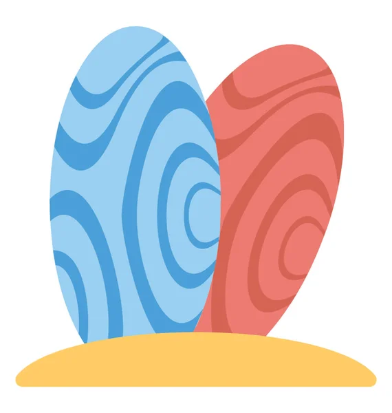 Icono de vector de tabla de surf — Vector de stock