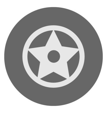  tekerlek vektör simgesi