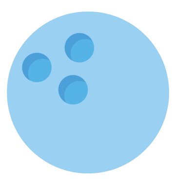  bowling topu vektör simgesi