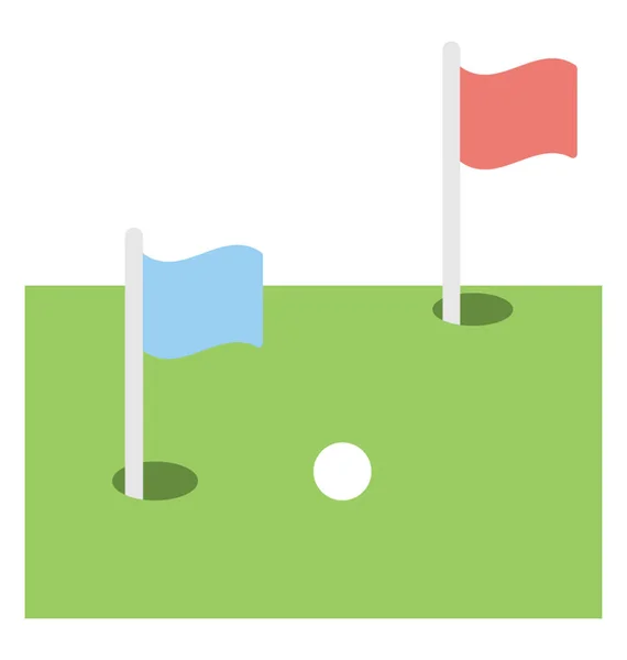 Ícone de vetor de clube de golfe — Vetor de Stock