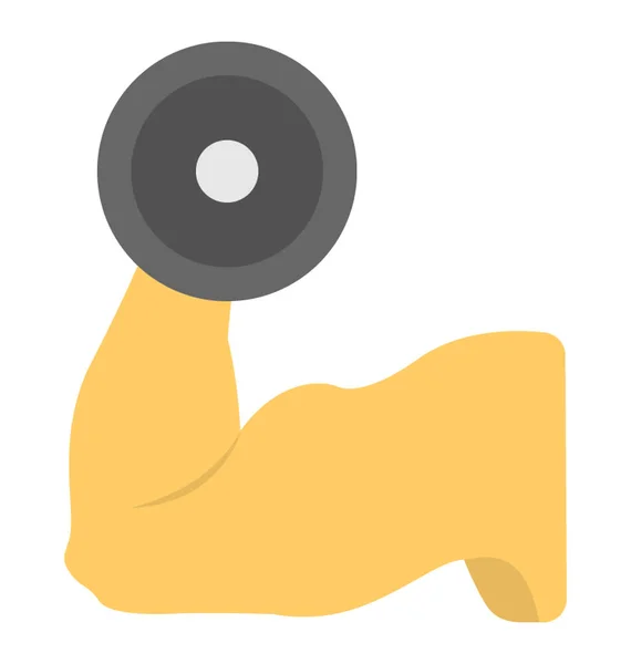 Dumbbell Vector Icon — Stock Vector