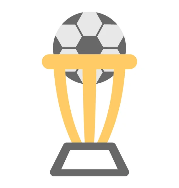 Soccer Trophy Vector Icon — Stock Vector