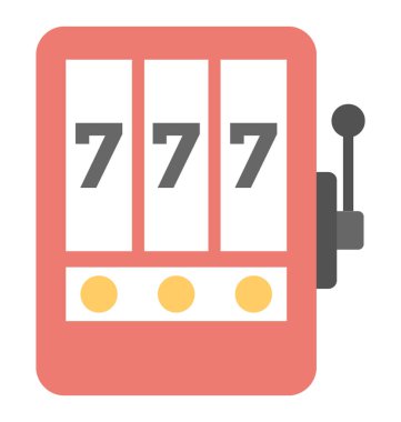  Slot makinesidir vektör simgesi