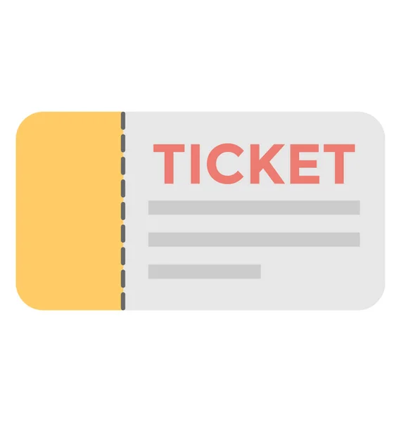Ticket vector icono — Vector de stock