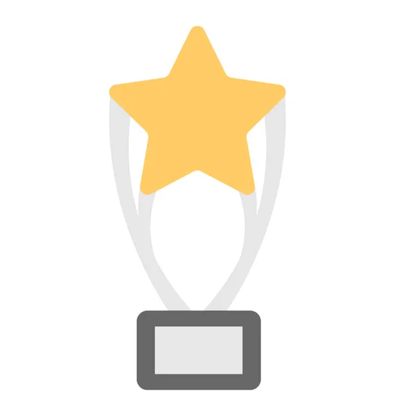 Estrella Trofeo Vector Icono — Archivo Imágenes Vectoriales