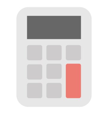 Hesap makinesi vektör simgesi