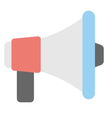  Megafon vektör simgesi