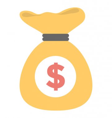  para çuval vektör simgesi