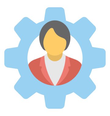  Başarılı işkadını vektör simgesi