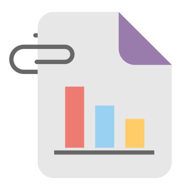  Dosya ek vektör simgesi