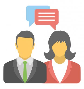  Sohbet destek vektör simgesi