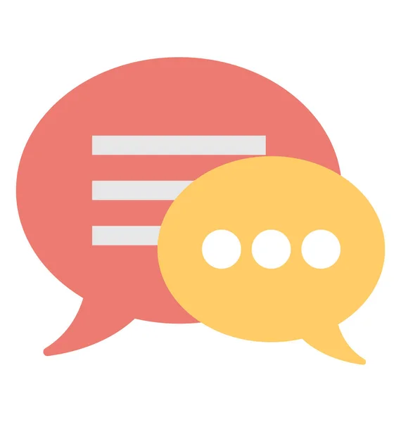 Chat Bubble Vector Icon — Stock Vector