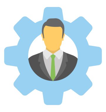  Başarılı bir iş adamı vektör simgesi