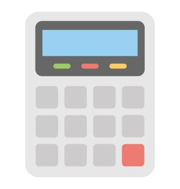  Hesap makinesi vektör simgesi