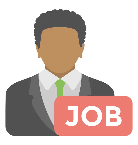 Job Hiring Vector Icon — Stock Vector