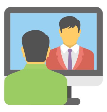  Canlı sohbet vektör simgesi