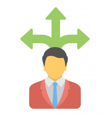  İş stratejisi vektör simgesi