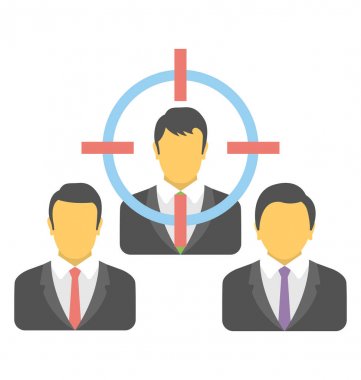  Hedef kitleye vektör simgesi