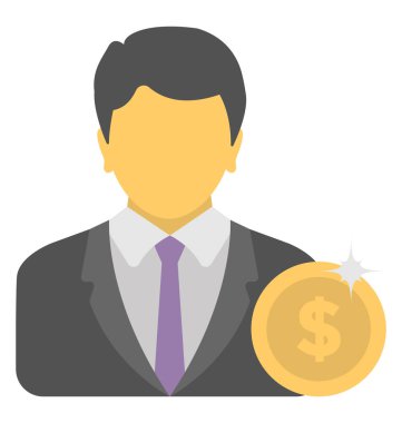  Yatırımcı vektör simgesi