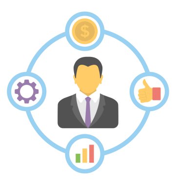  İçerik pazarlama vektör simgesi