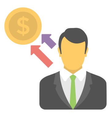  Yatırımcı vektör simgesi