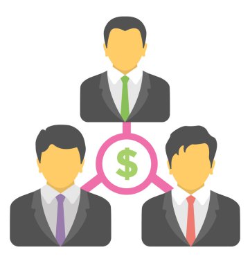  İş iletişim vektör simgesi