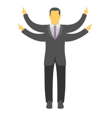  Başarılı bir iş adamı vektör simgesi