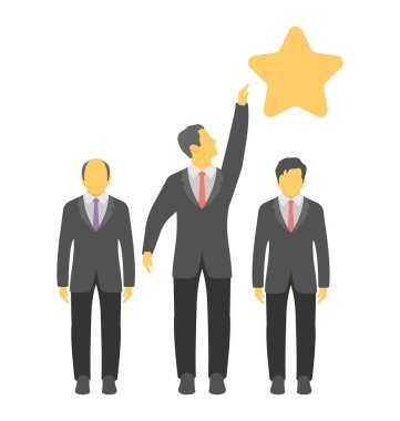  İş değerlendirmesi vektör simgesi